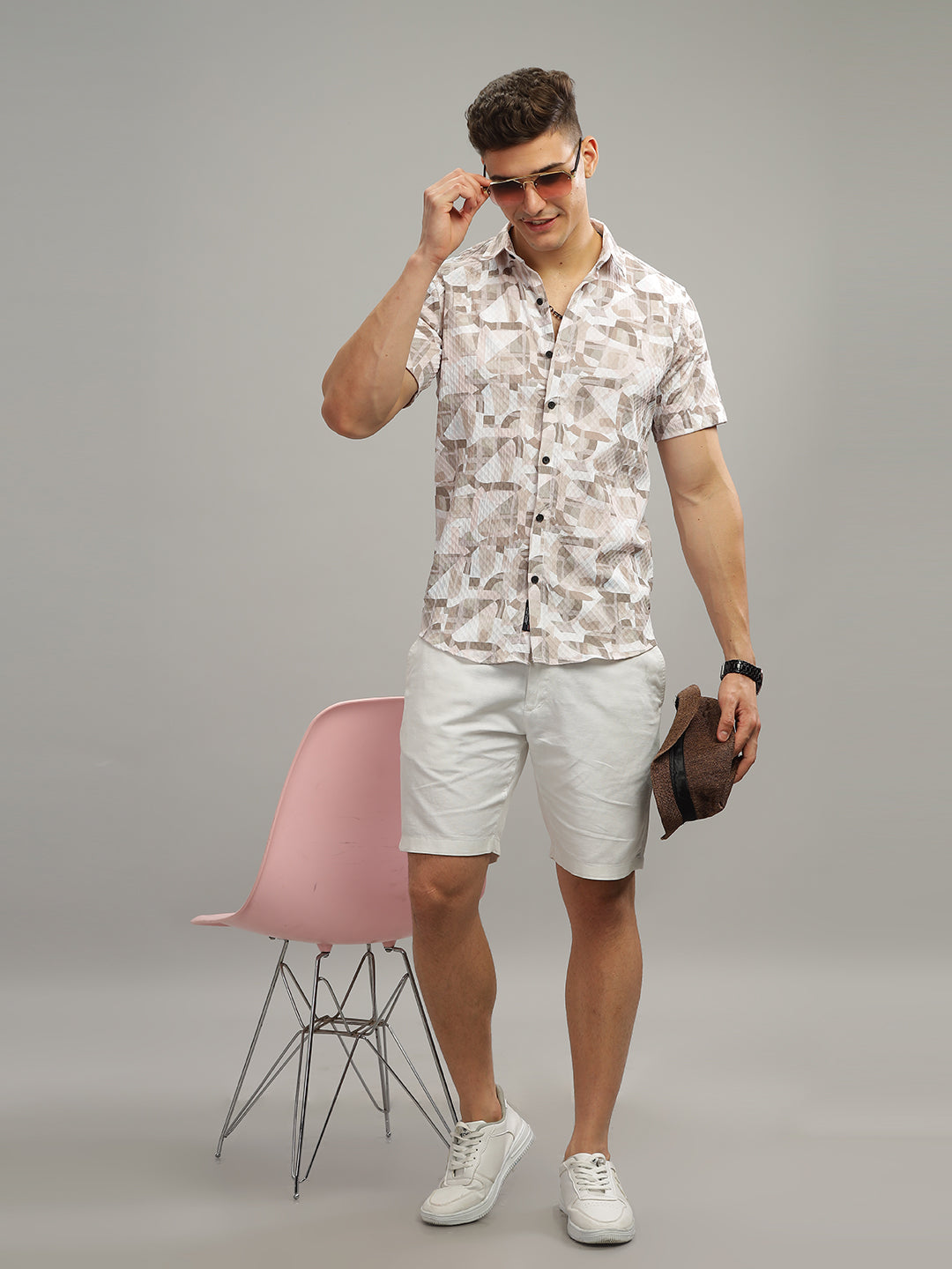 Debar Brown Waffle Shirt