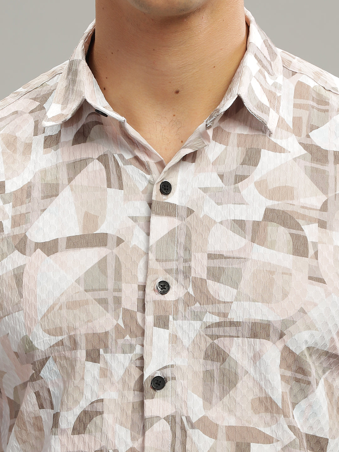 Debar Brown Waffle Shirt