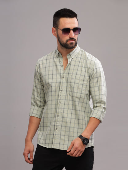 Tabor Grey Checks Shirt