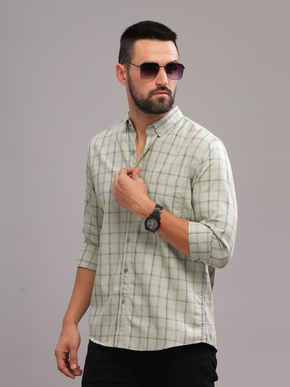 Tabor Grey Checks Shirt