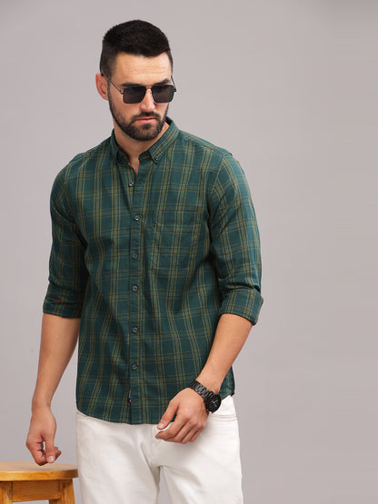 Yalta Green Checks Shirt