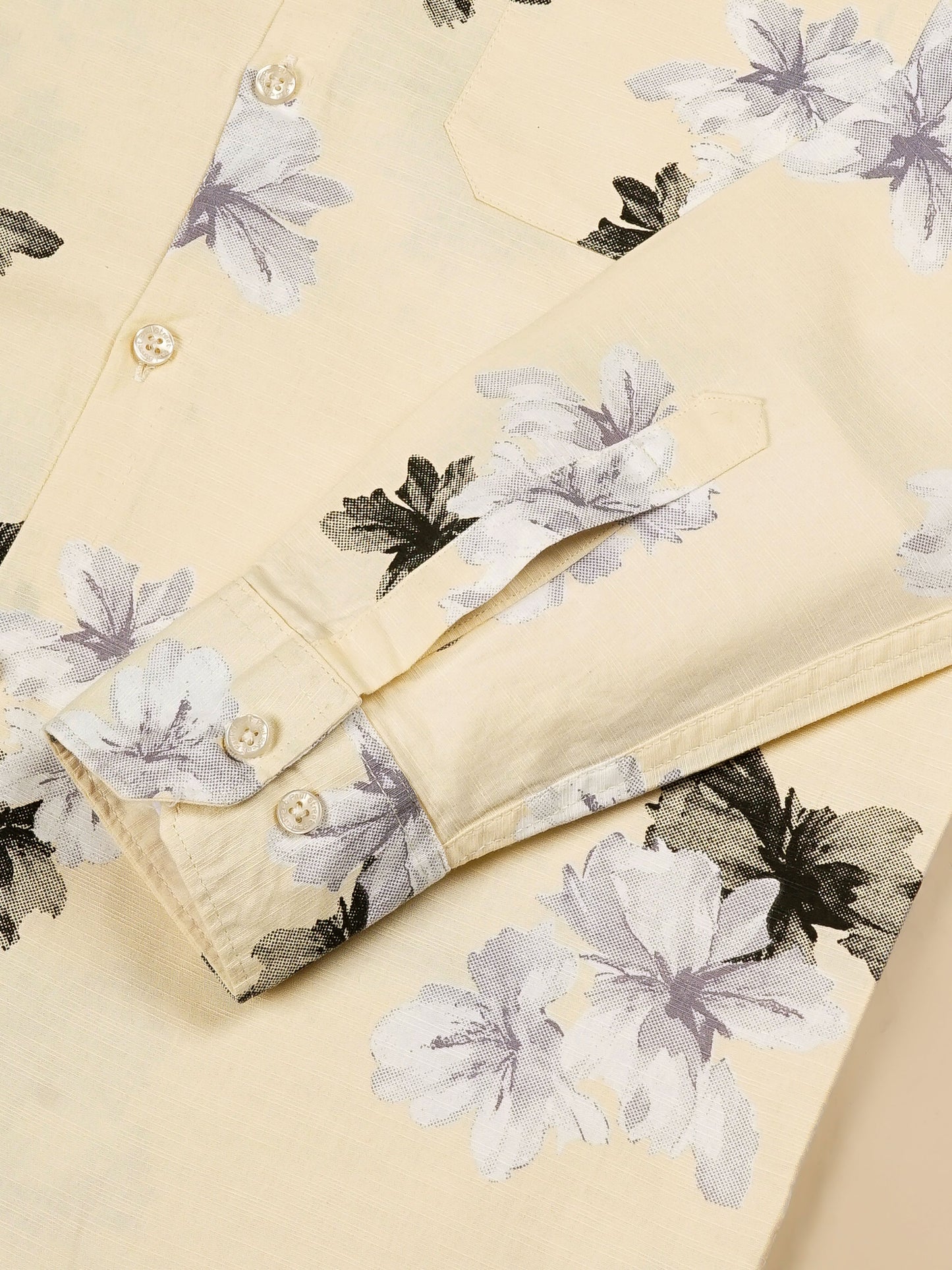 Purau Yellow Floral Linen Shirt