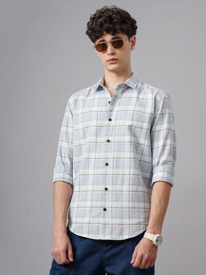 Hagen Blue Checks Shirt