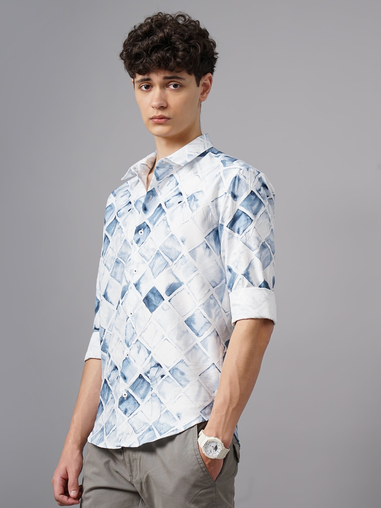 Osaka Blue Print Shirt