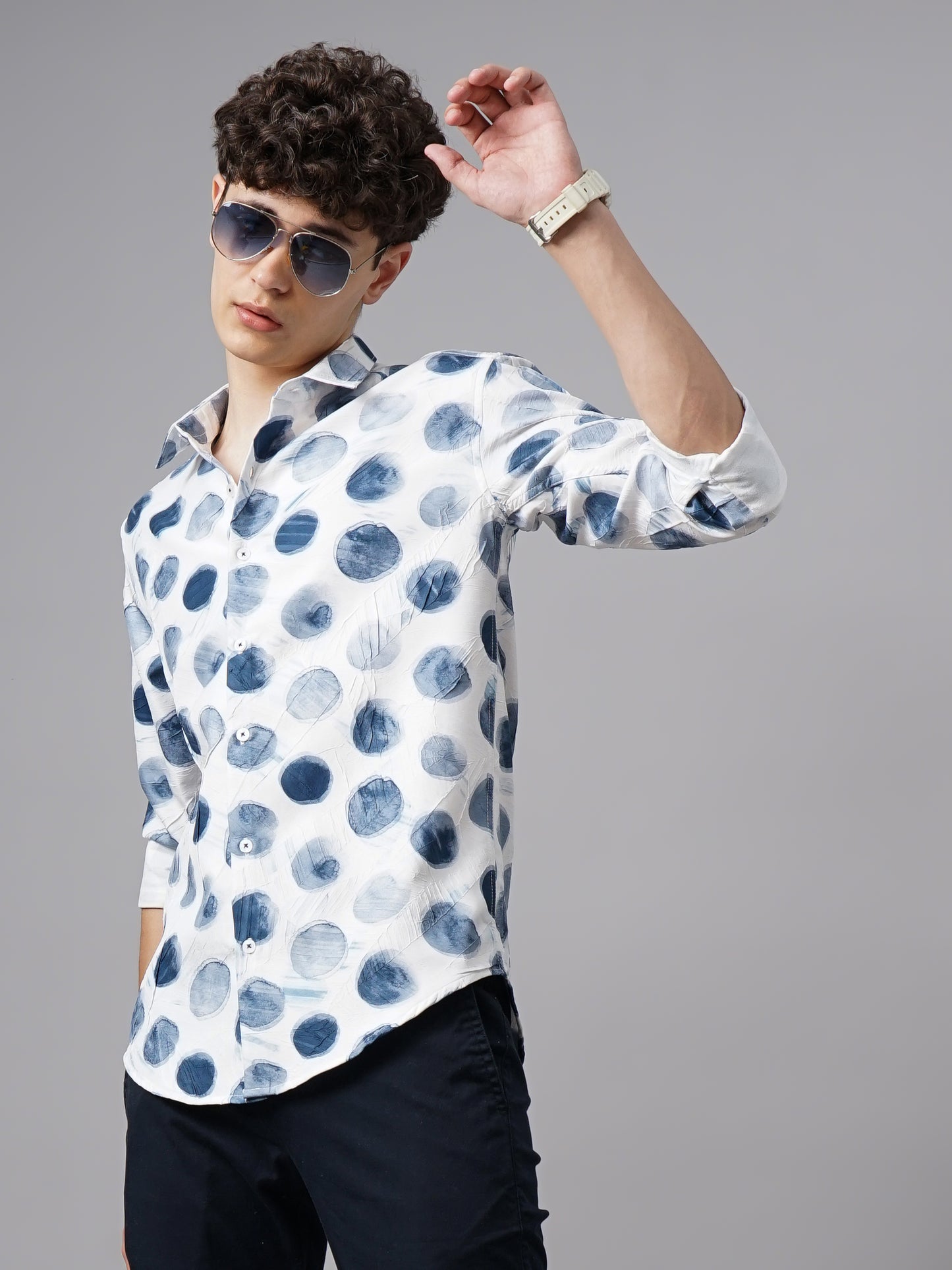 Otaru Blue Print Shirt