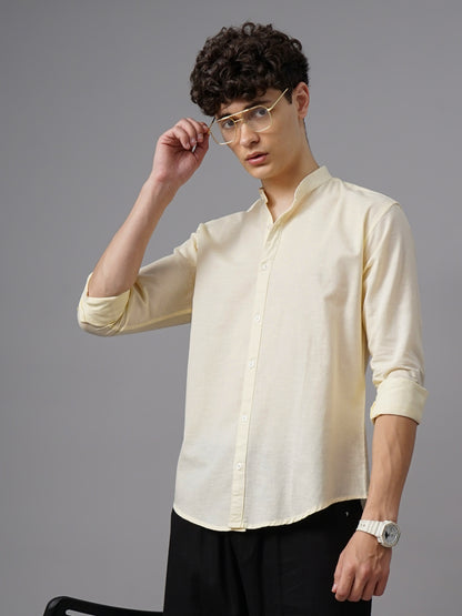 Plano Yellow Linen Shirt