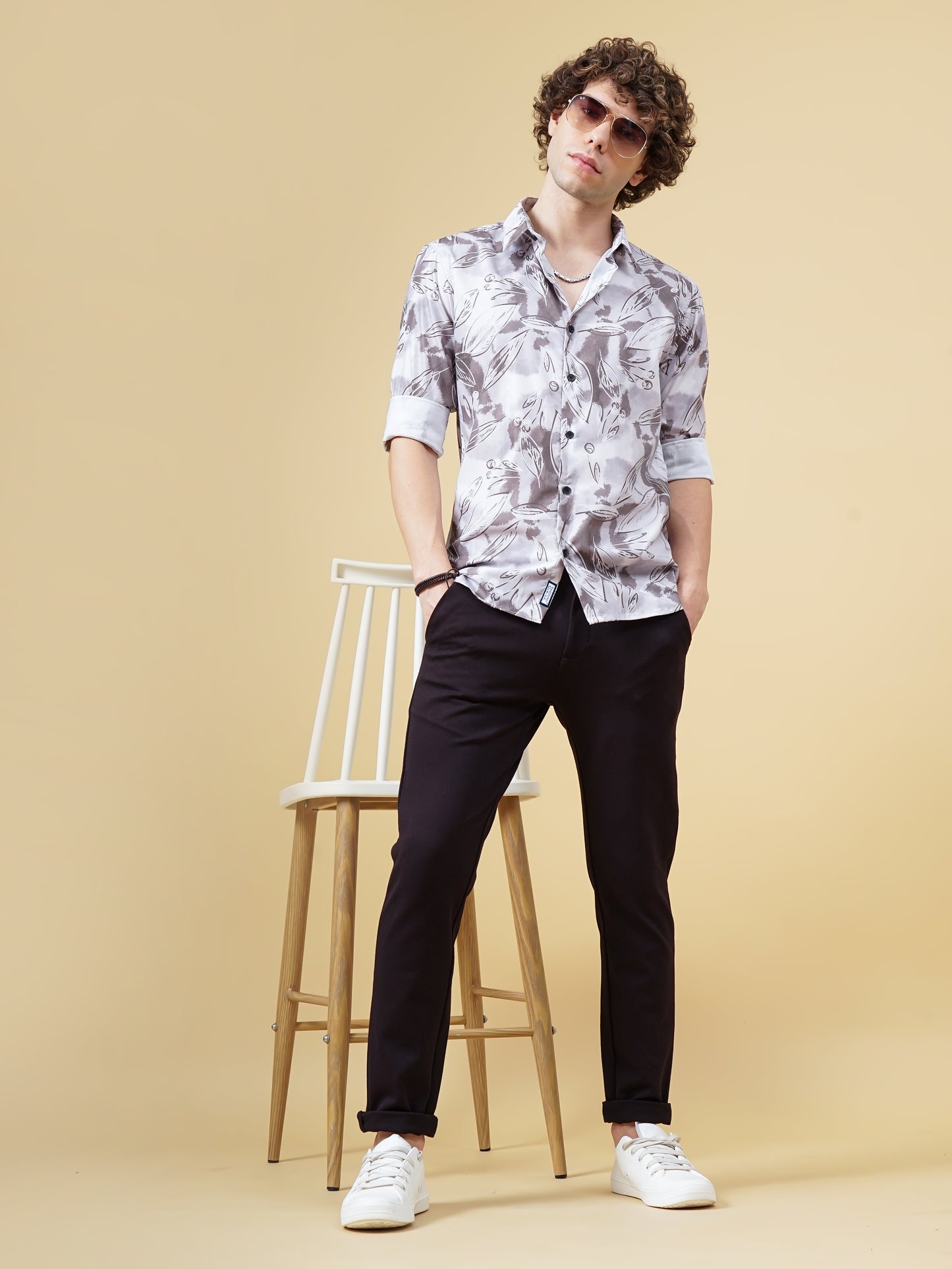 Acacia Beige Floral Shirt