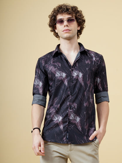 Acacia Black Floral Shirt