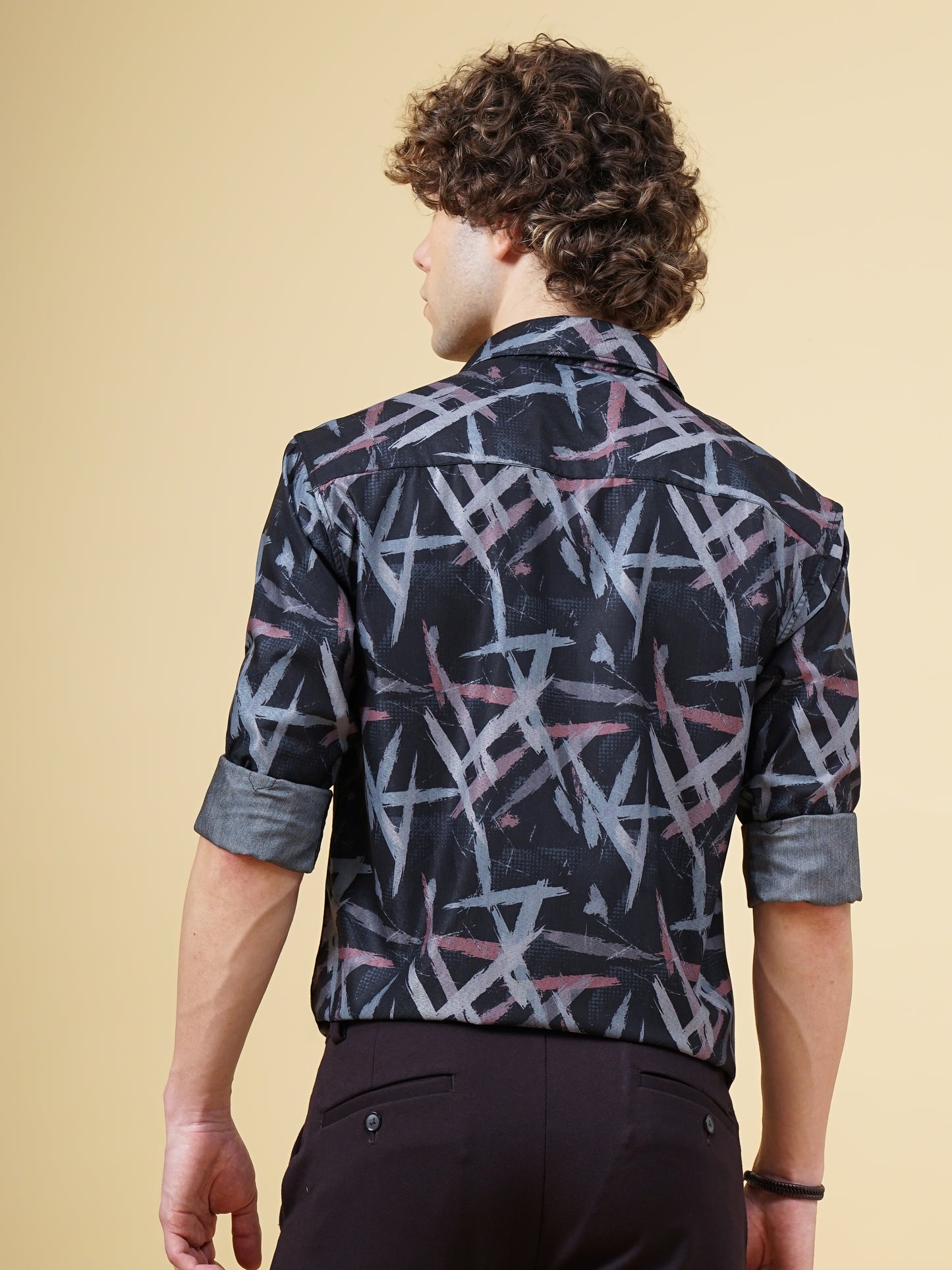 Avast Black Print Shirt