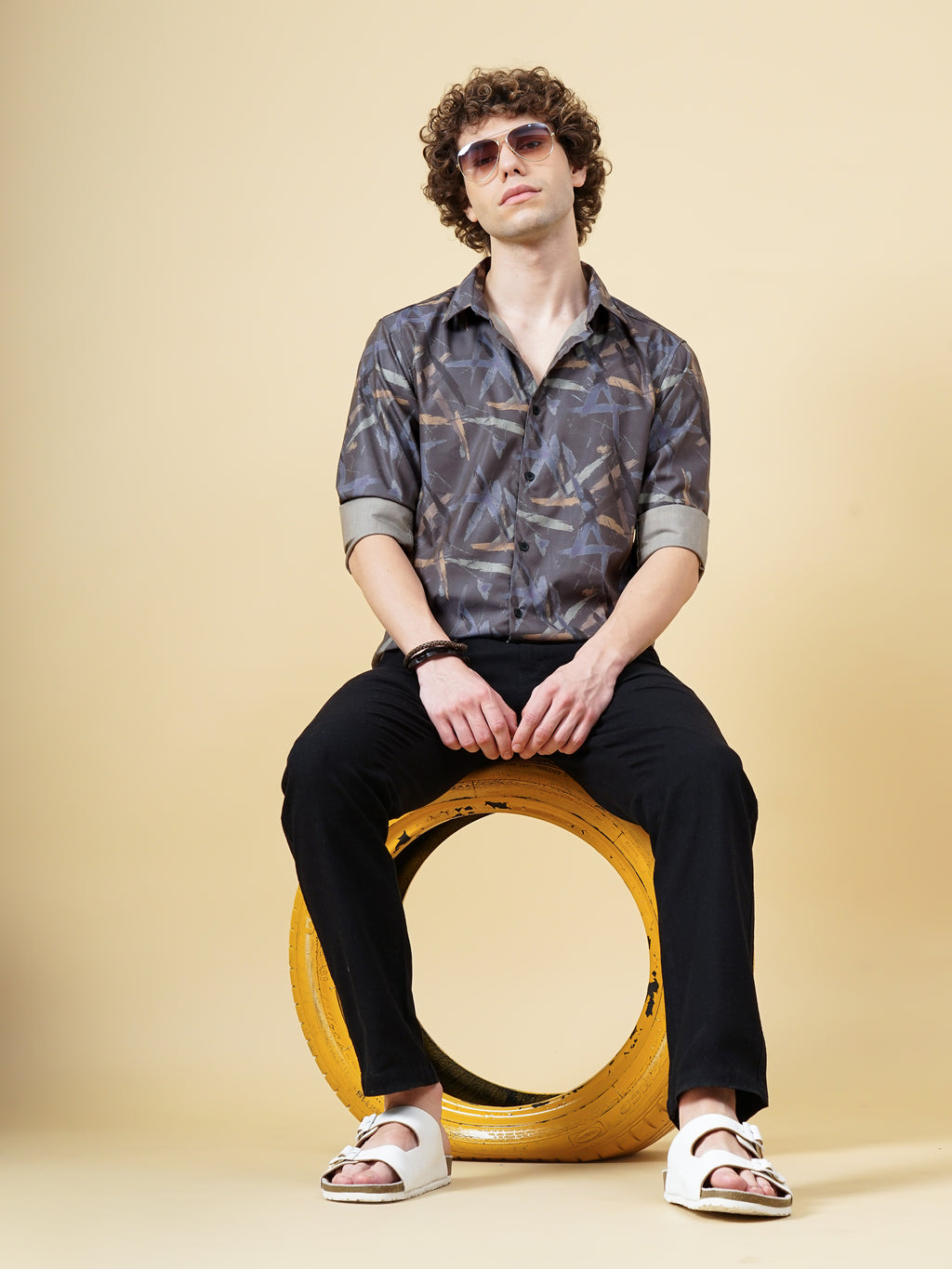 Avast Olive Print Shirt