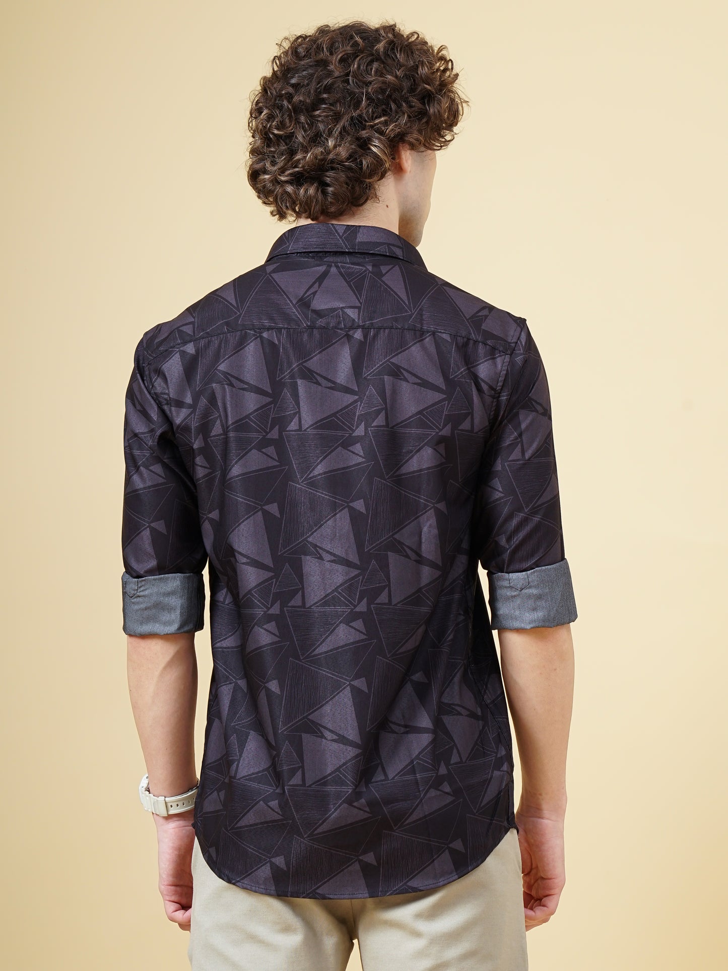 Astir Black Print Shirt