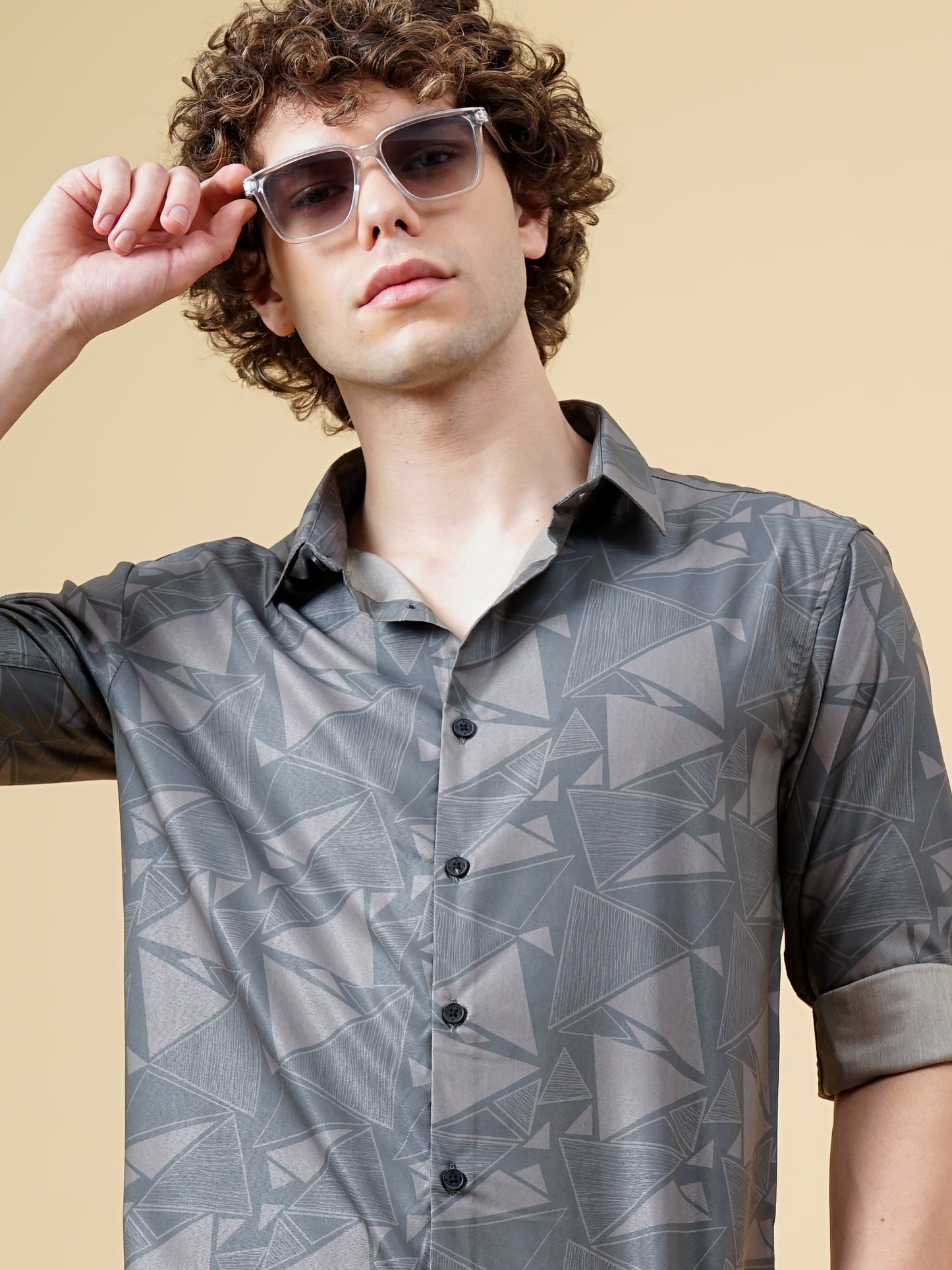 Astir Green Print Shirt