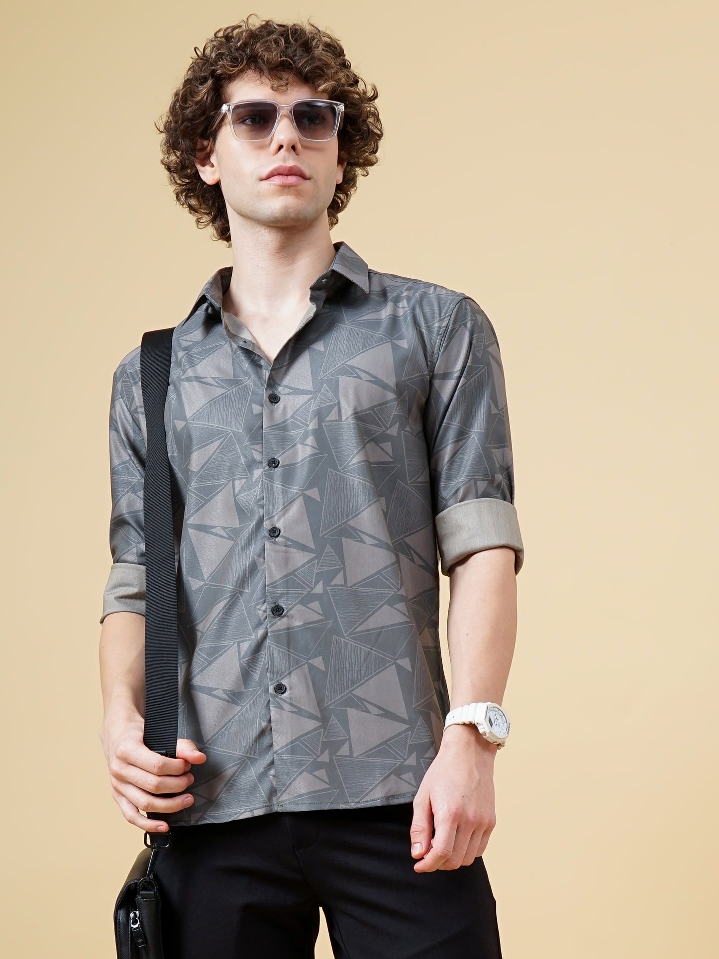 Astir Green Print Shirt