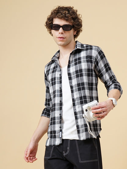 Porto Black Checks Shirt