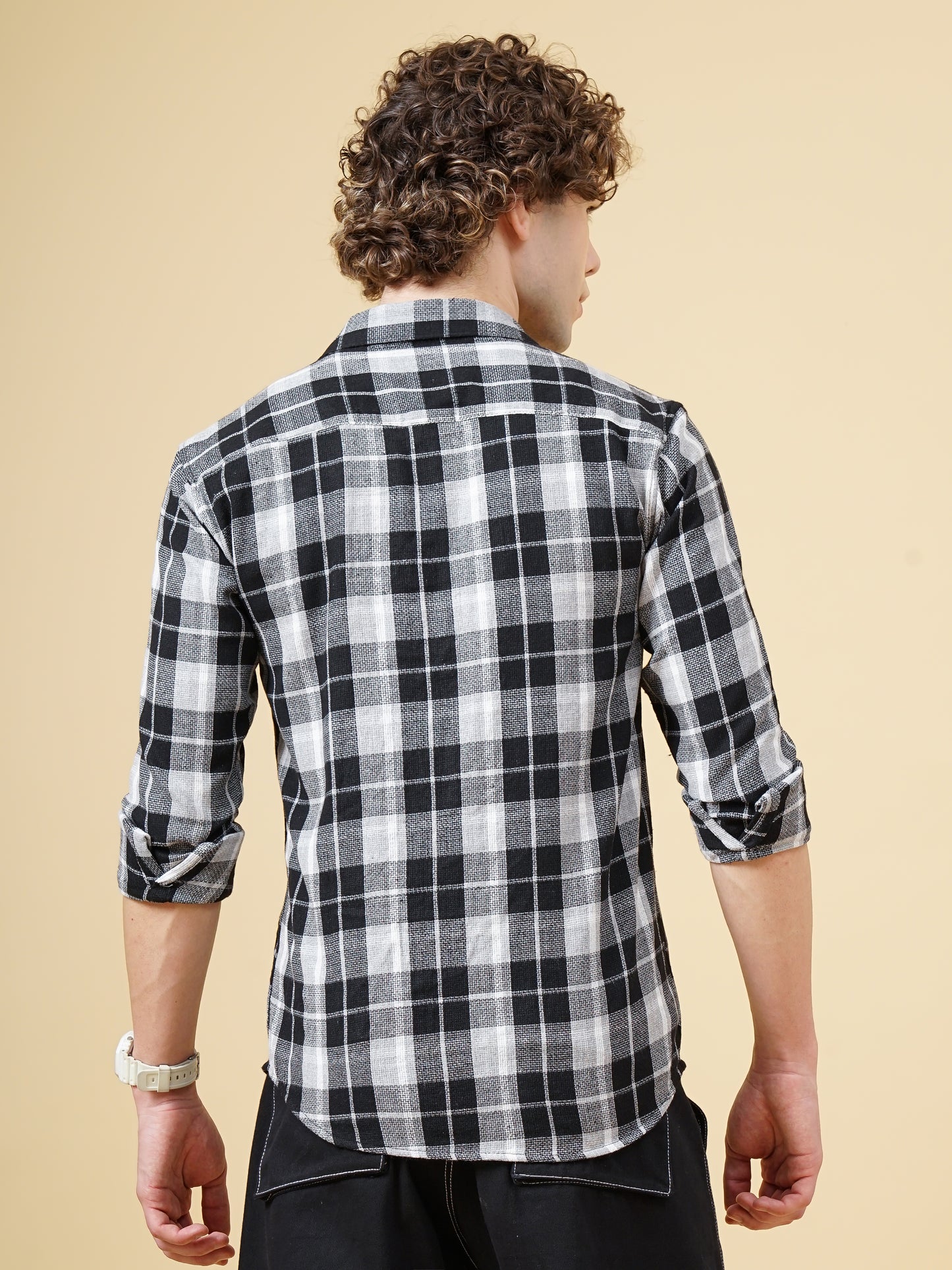 Porto Black Checks Shirt