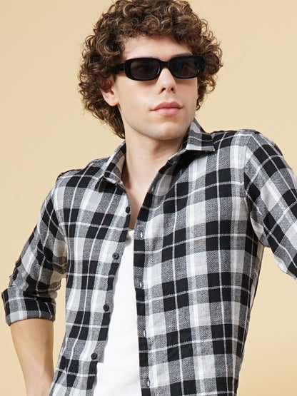 Porto Black Checks Shirt