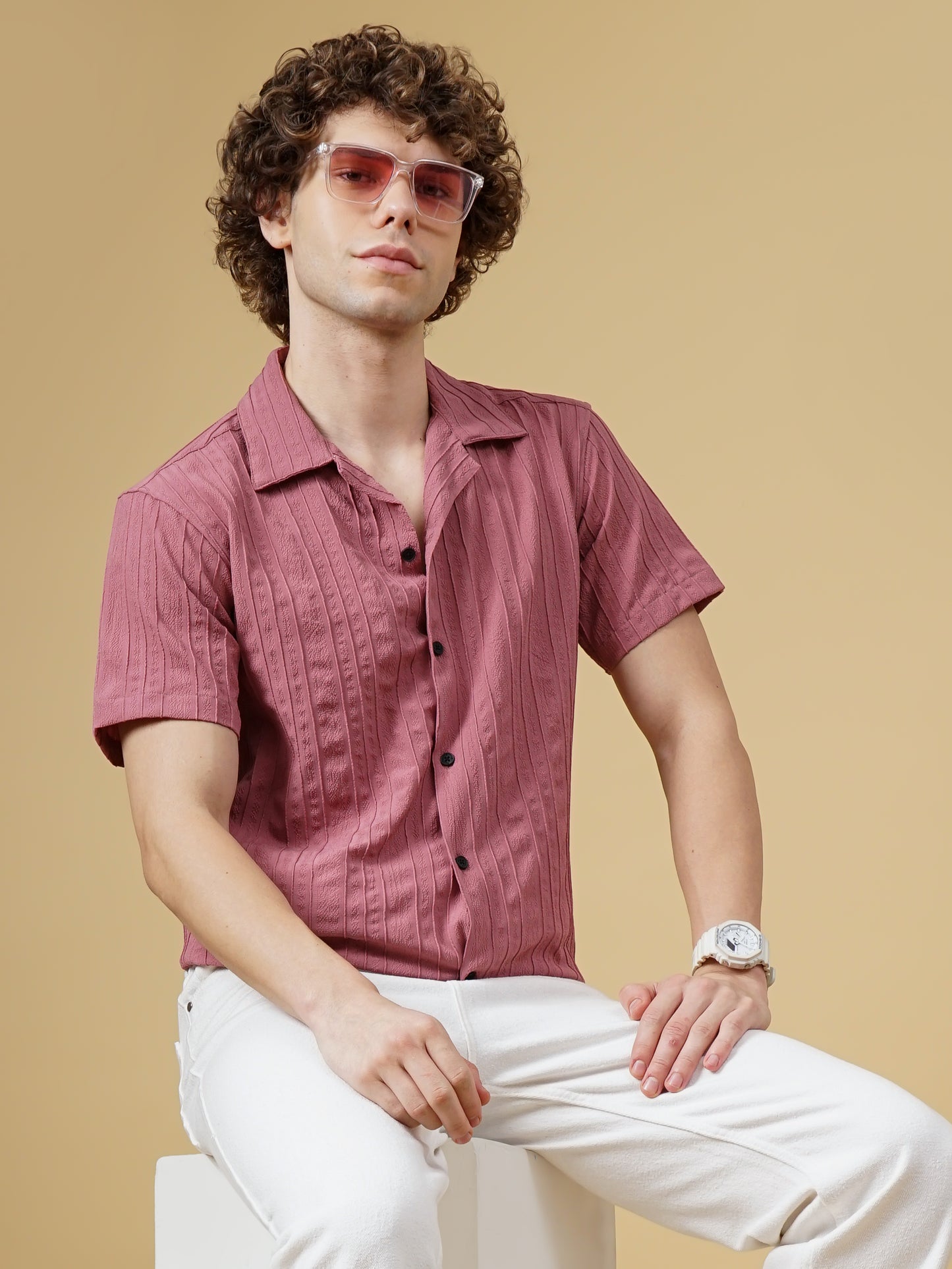 Strix Striped Pink Shirt