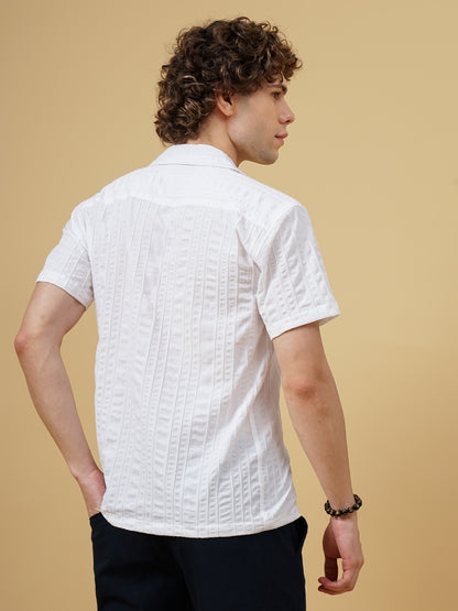 Strix Striped White Shirt