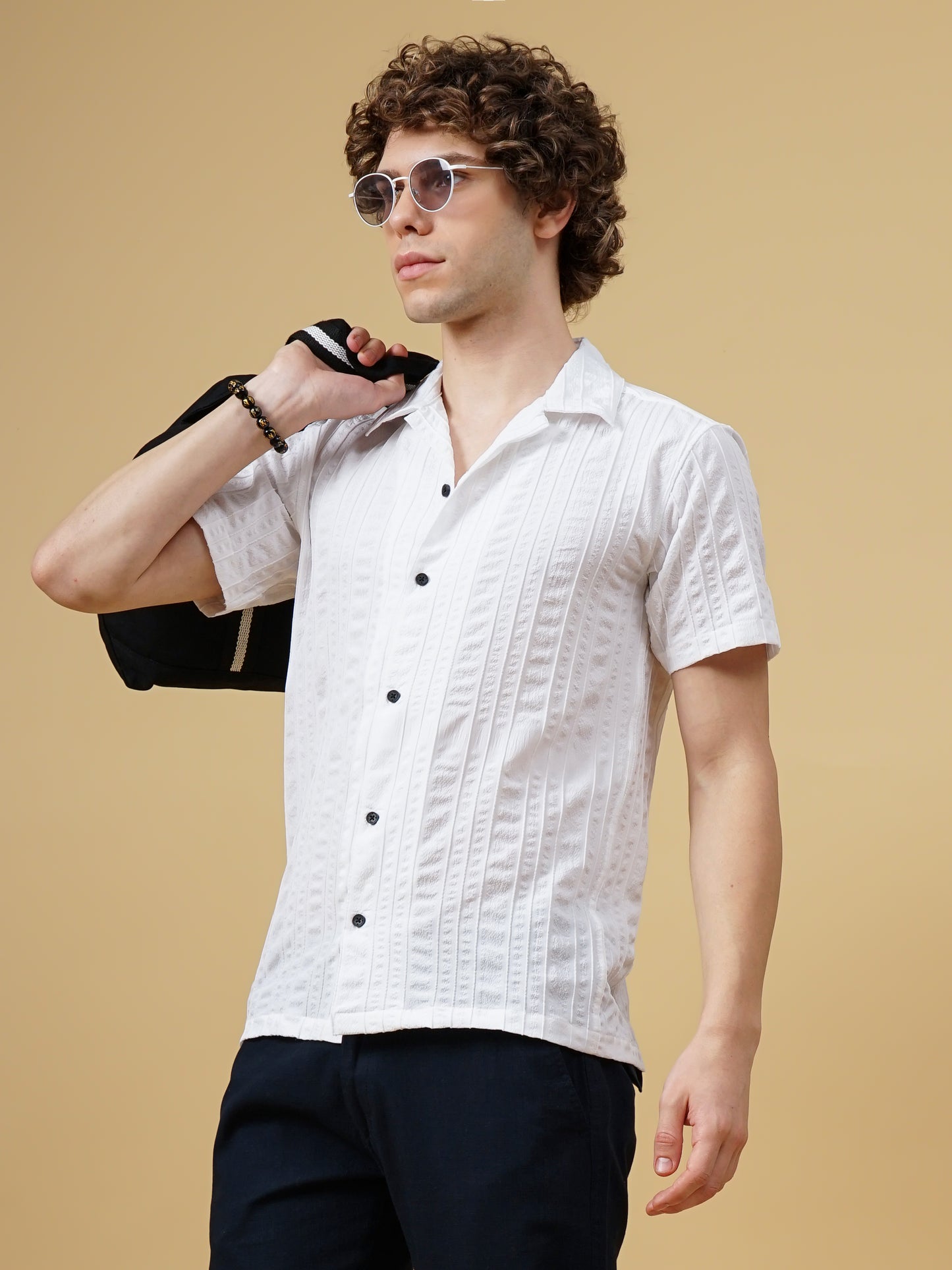 Strix Striped White Shirt