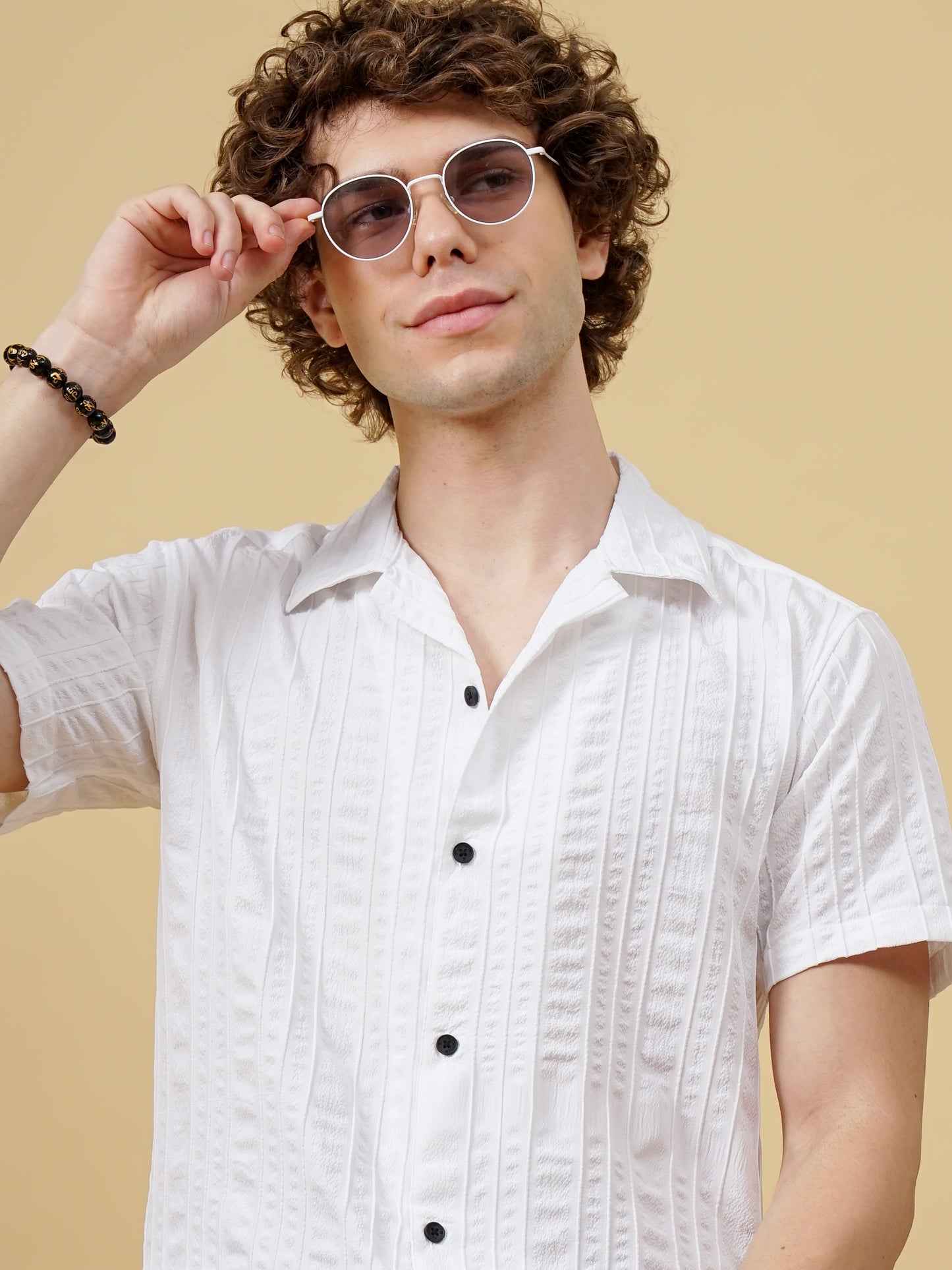 Strix Striped White Shirt