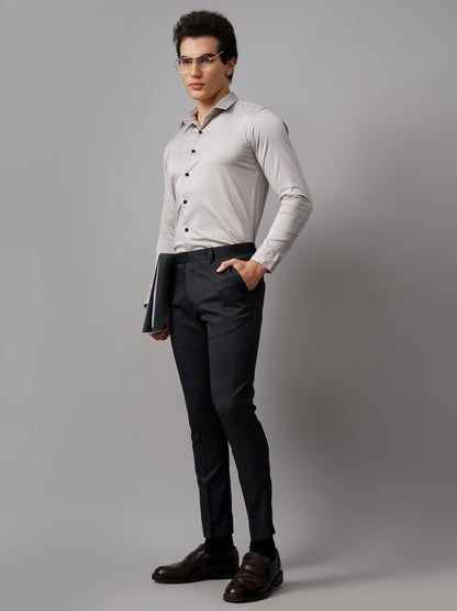 Refine Grey Solid Shirt