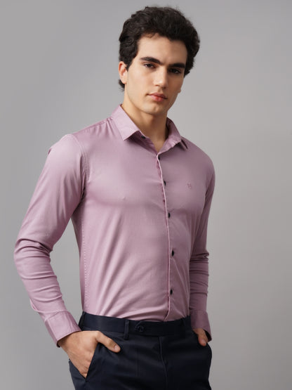 Refine Mauve Solid Shirt