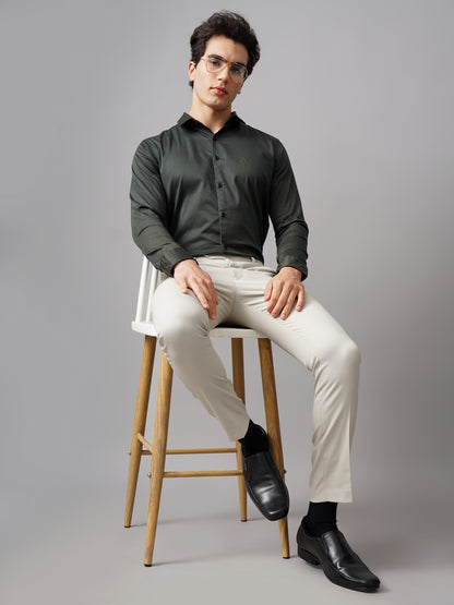 Refine Olive Solid Shirt