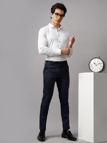 Refine White Solid Shirt