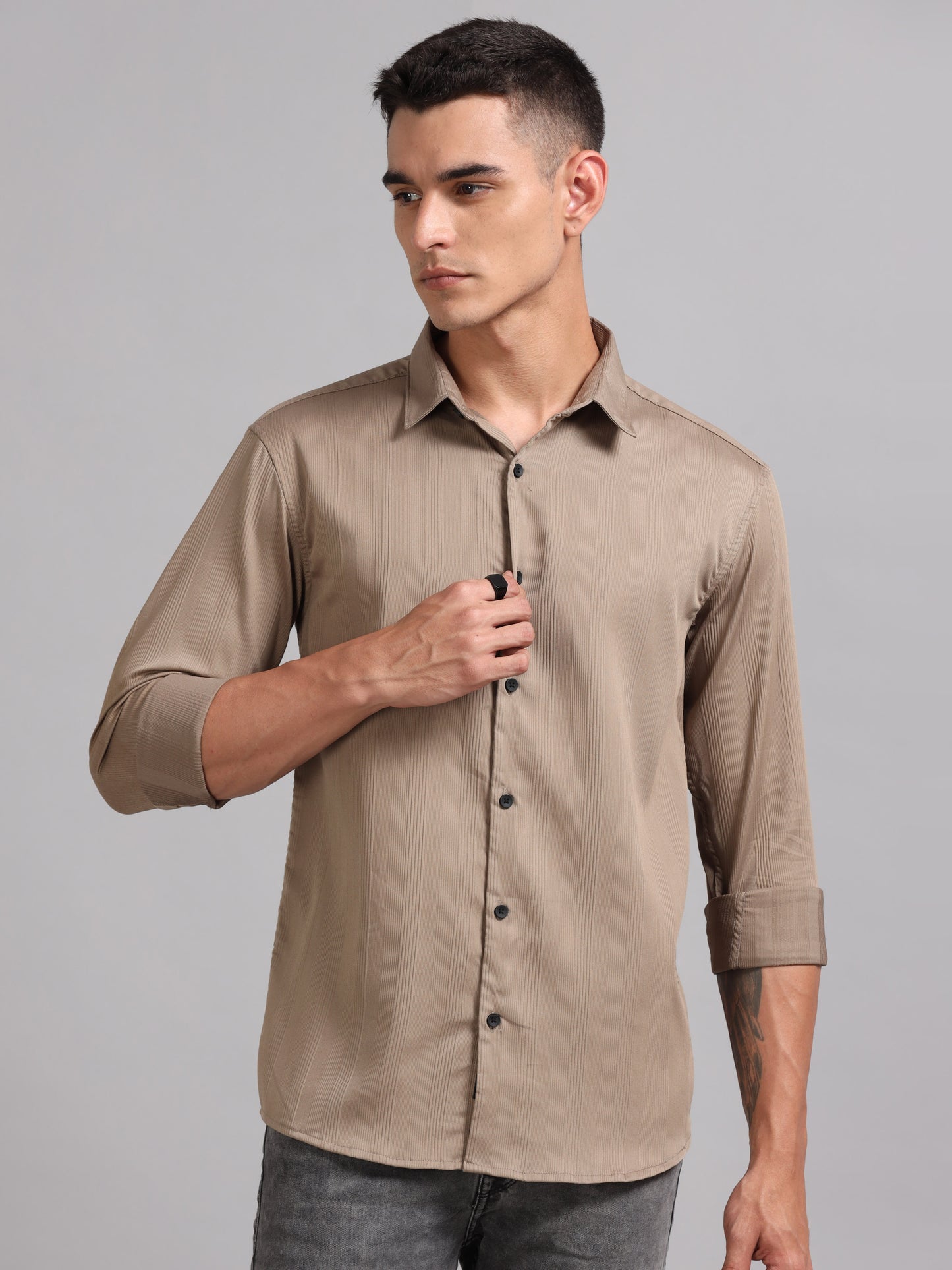 Cordura Solid Brown Shirt