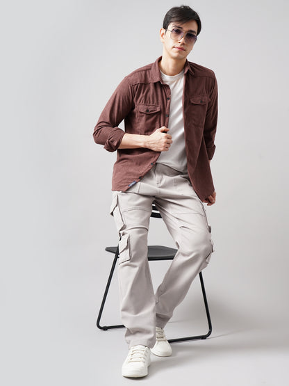 Cordage Double Pocket Rust Shirt