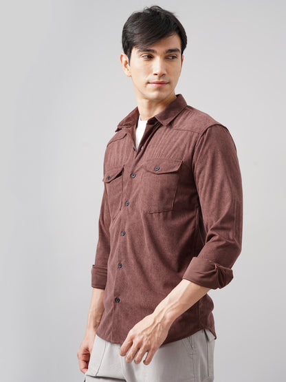 Cordage Double Pocket Rust Shirt