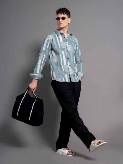 Crest Green Abstract Shirt