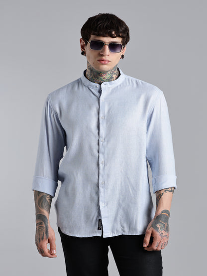Breezy Blue Linen Shirt