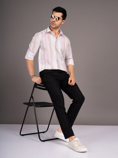 Strive Beige Striped Shirt