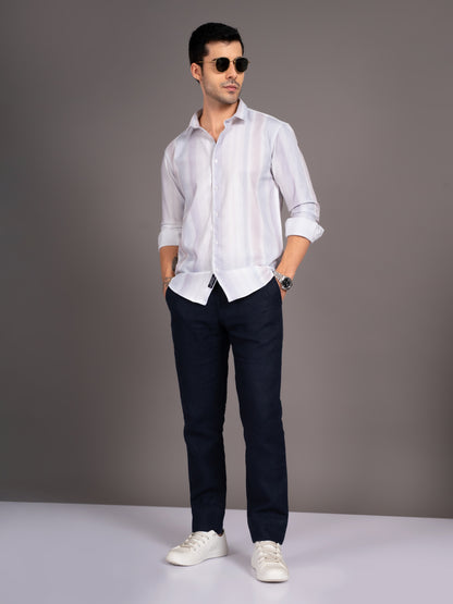 Strive White Striped Shirt