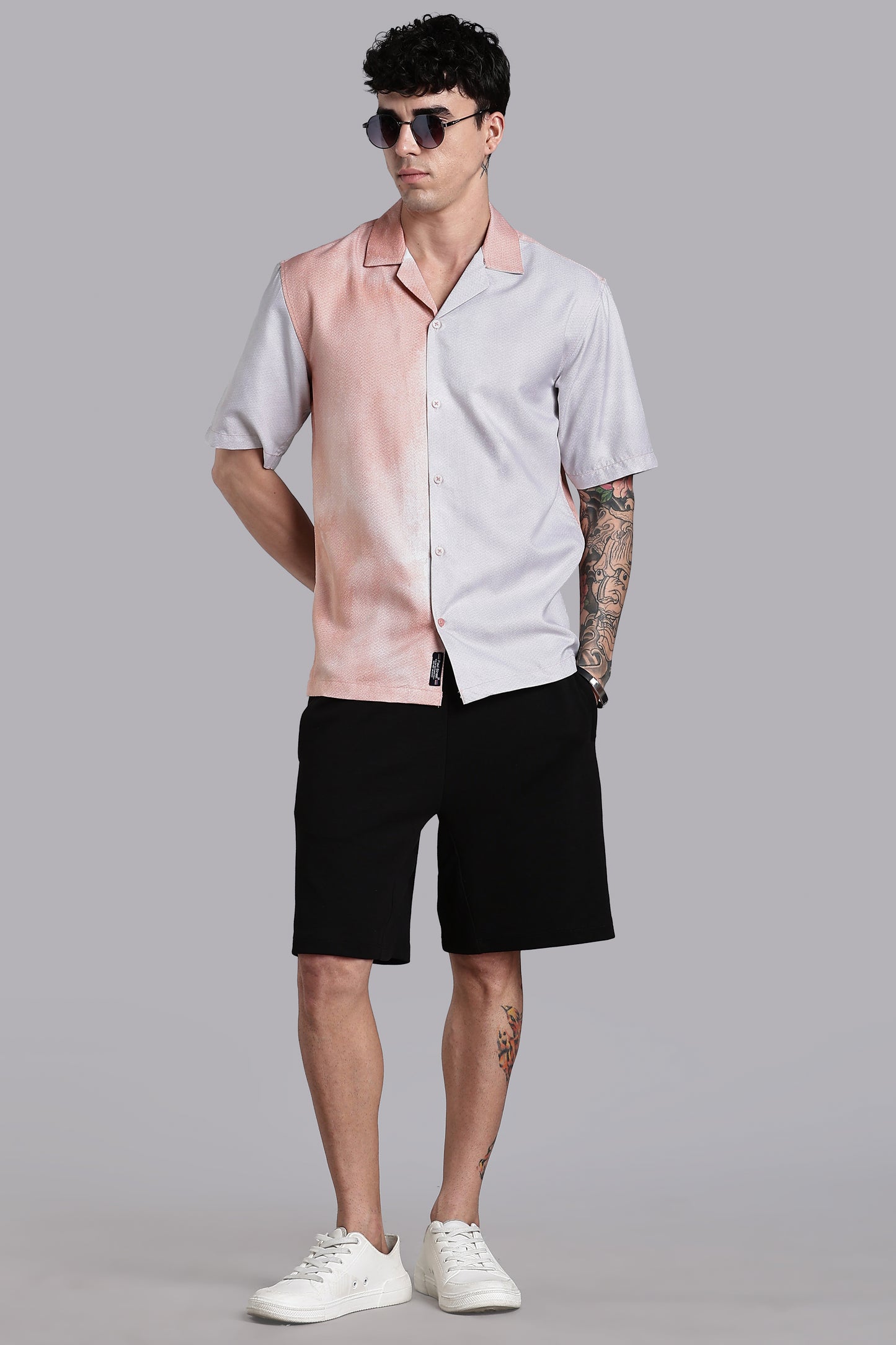 Huea Pink Printed Shirt