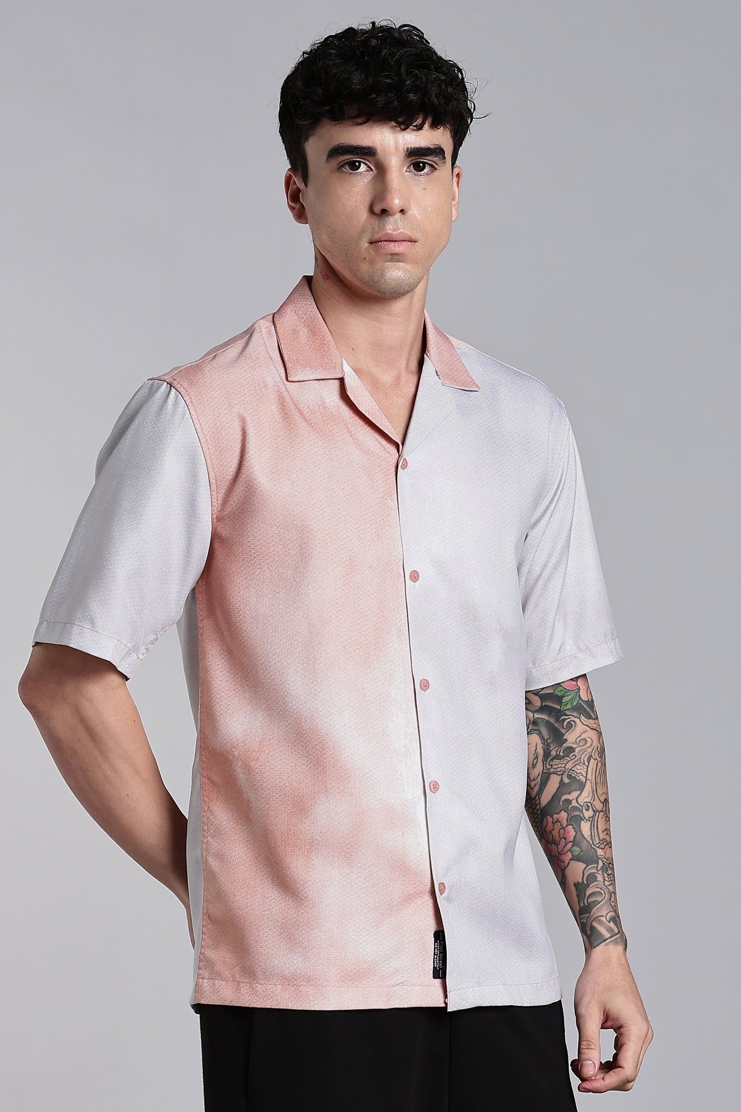 Huea Pink Printed Shirt