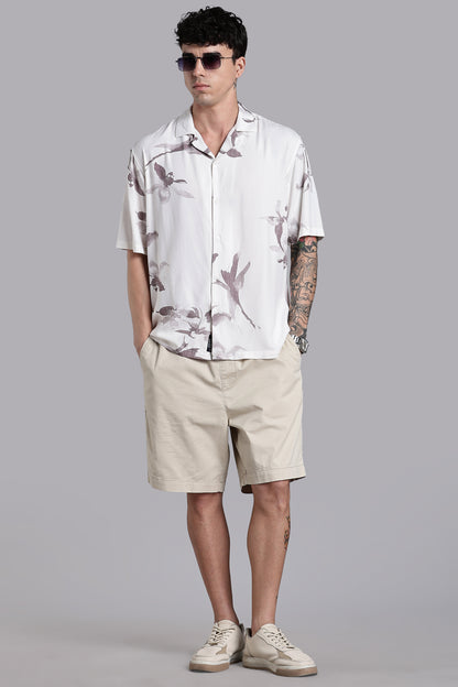 Florado Beige Floral Shirt