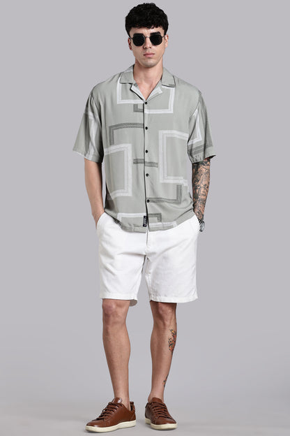 Glide Green Printed Shirt