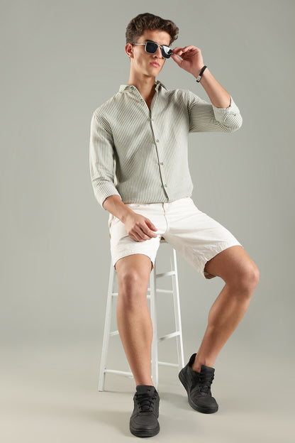 Looma Green Stripes Shirt