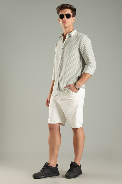 Looma Green Stripes Shirt