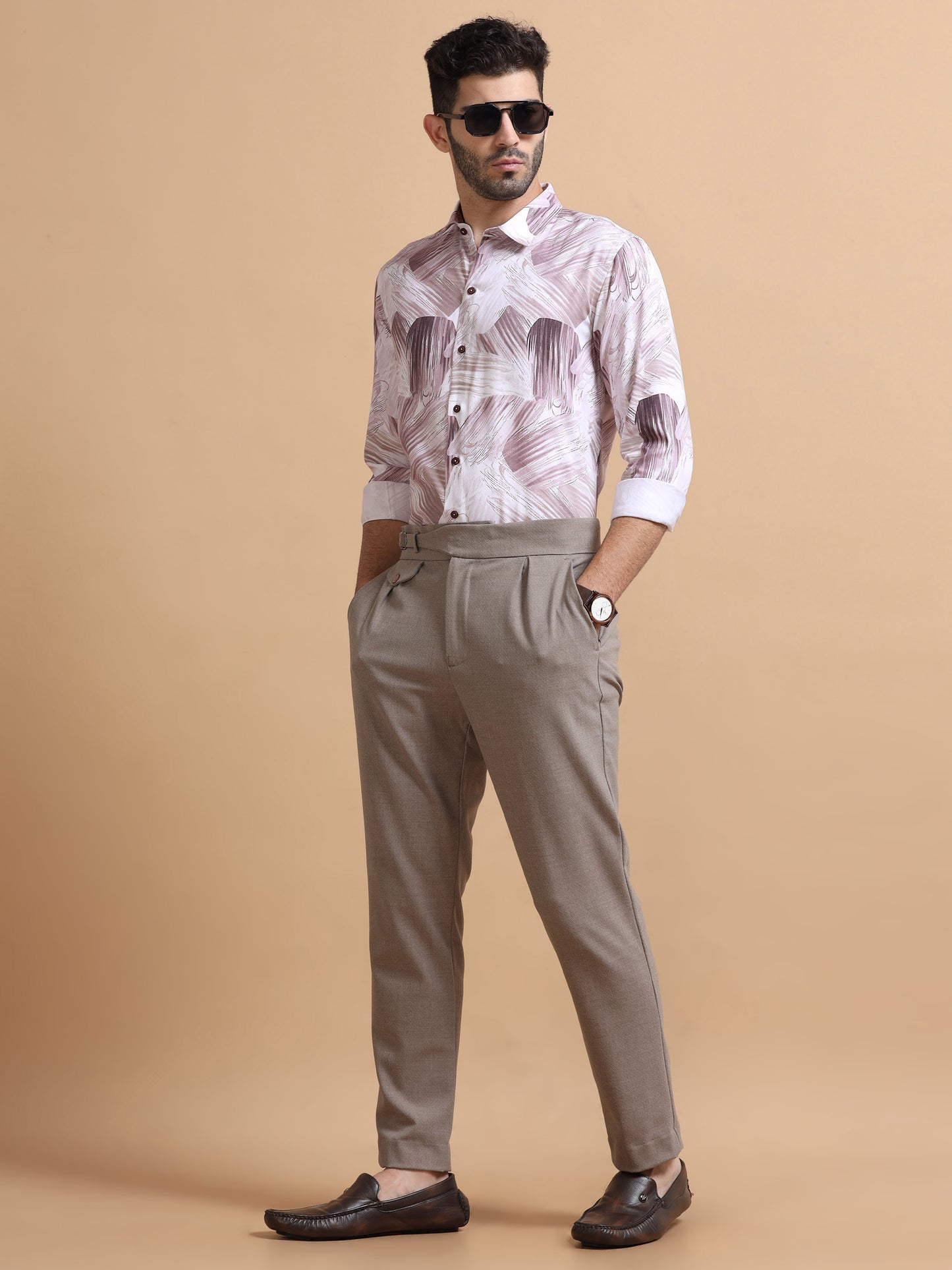 Bren Pink Abstract Shirt