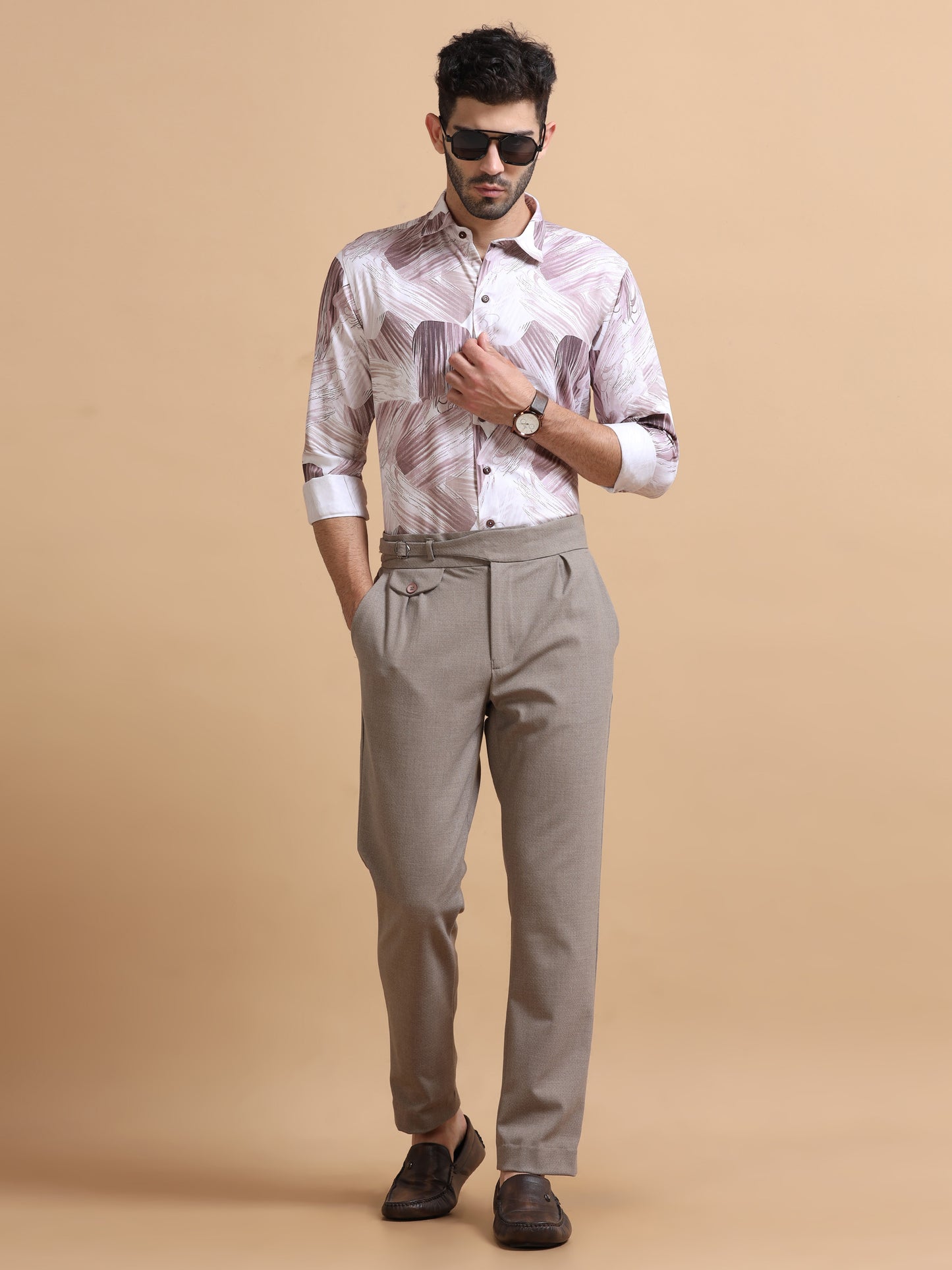 Bren Pink Abstract Shirt