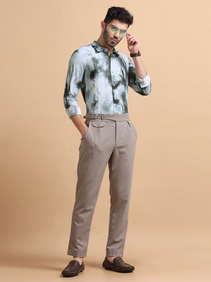 Brenz Grey Abstract Shirt