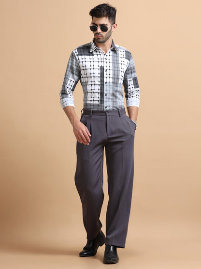 Bronf Grey Checks Shirt