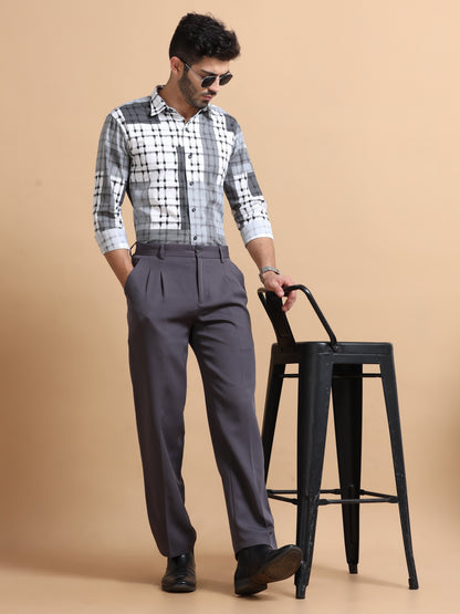 Bronf Grey Checks Shirt