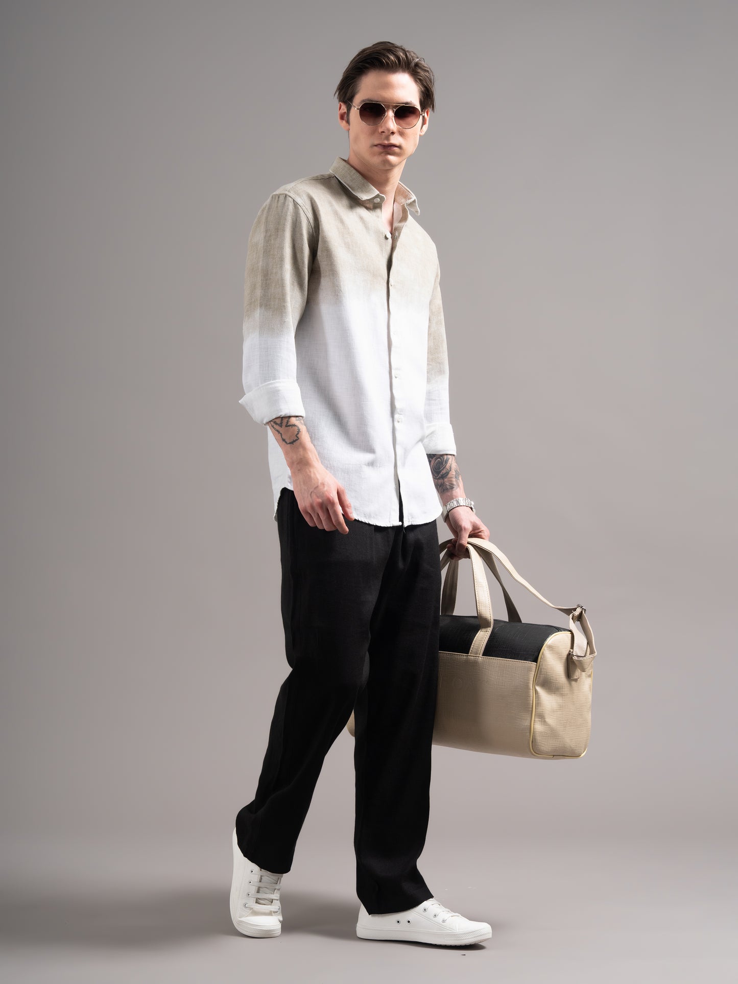 Calen Beige Ombre Shirt