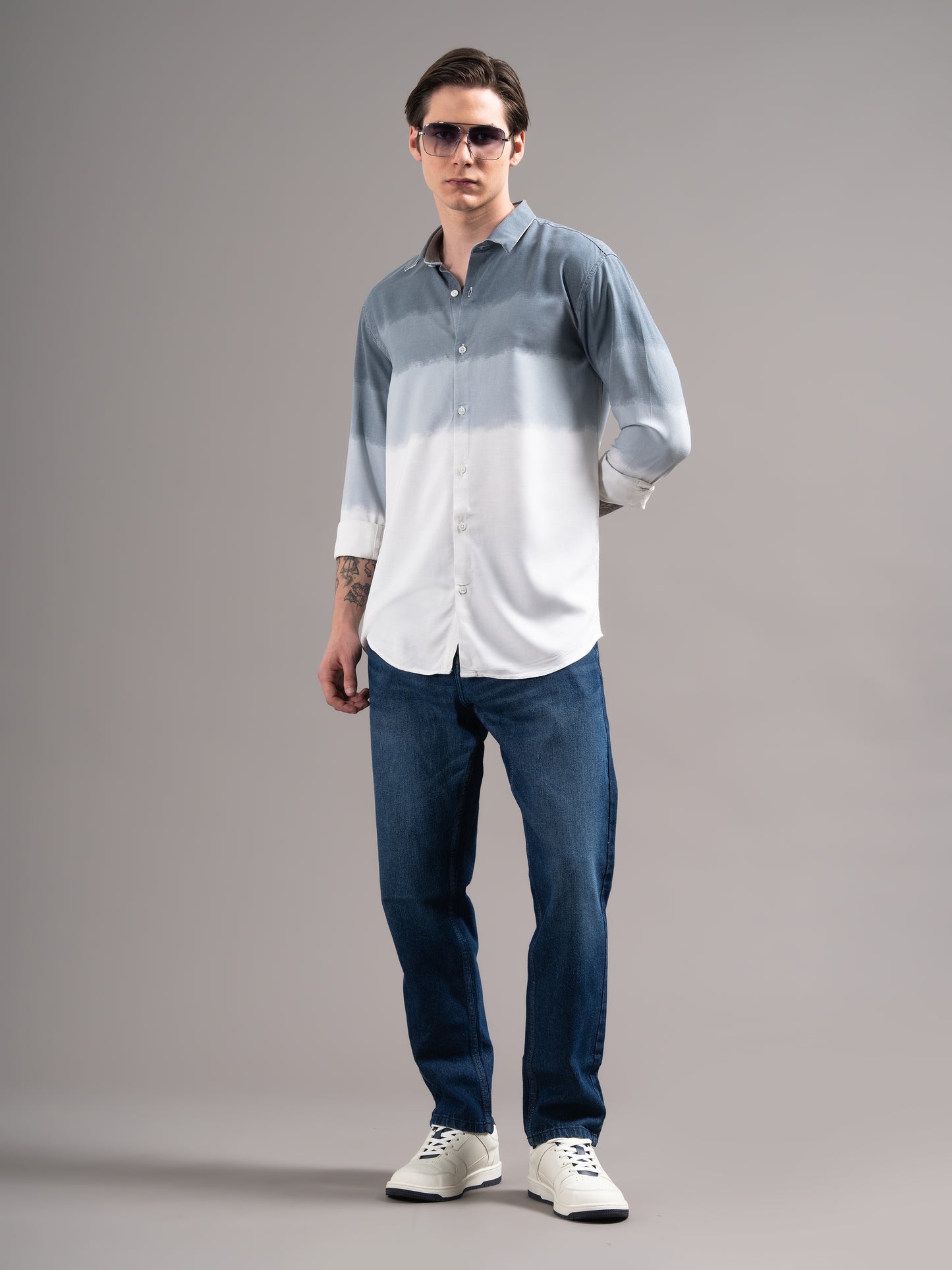 Caro Blue Ombre Shirt