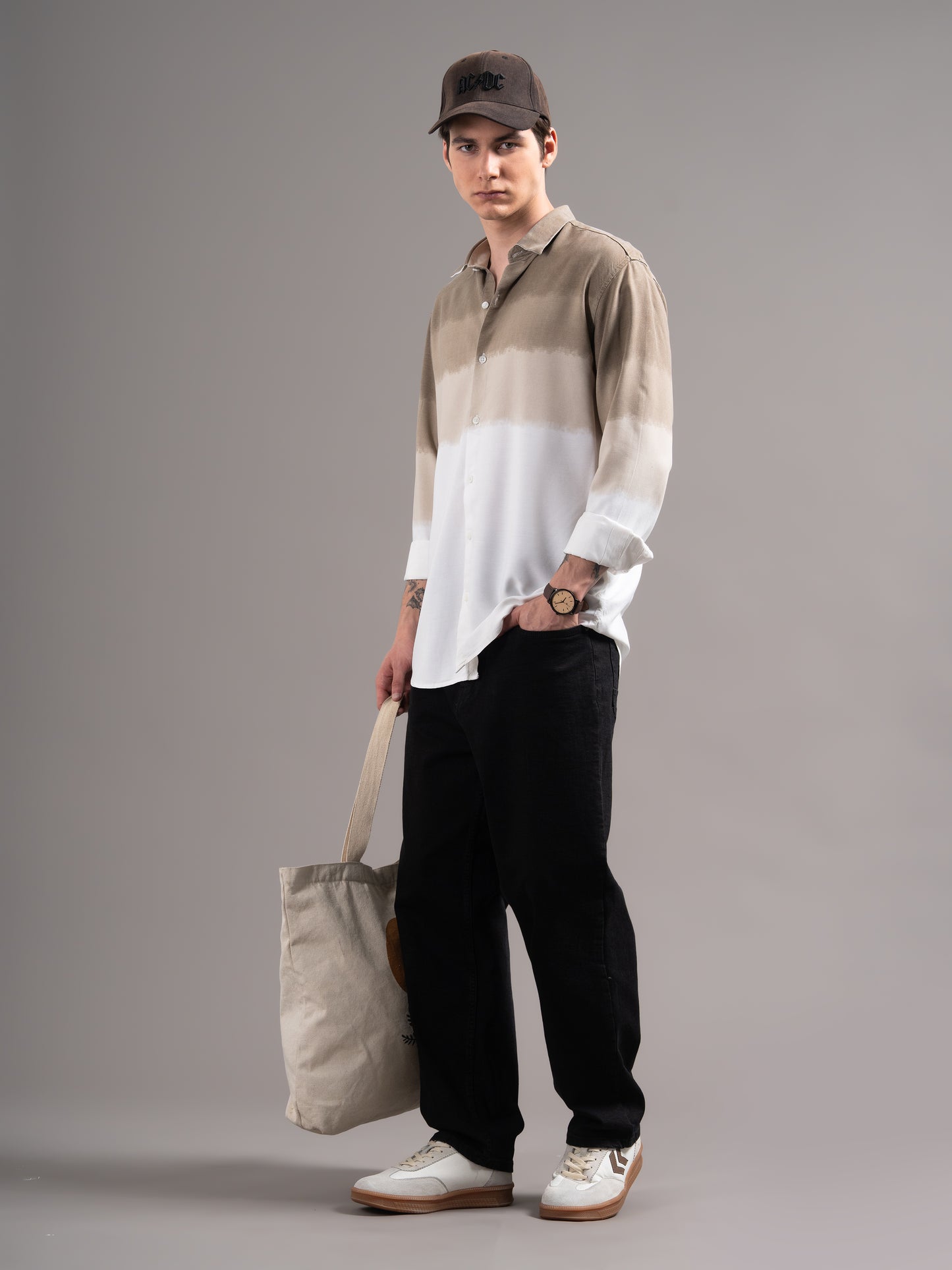 Caro Brown Ombre Shirt