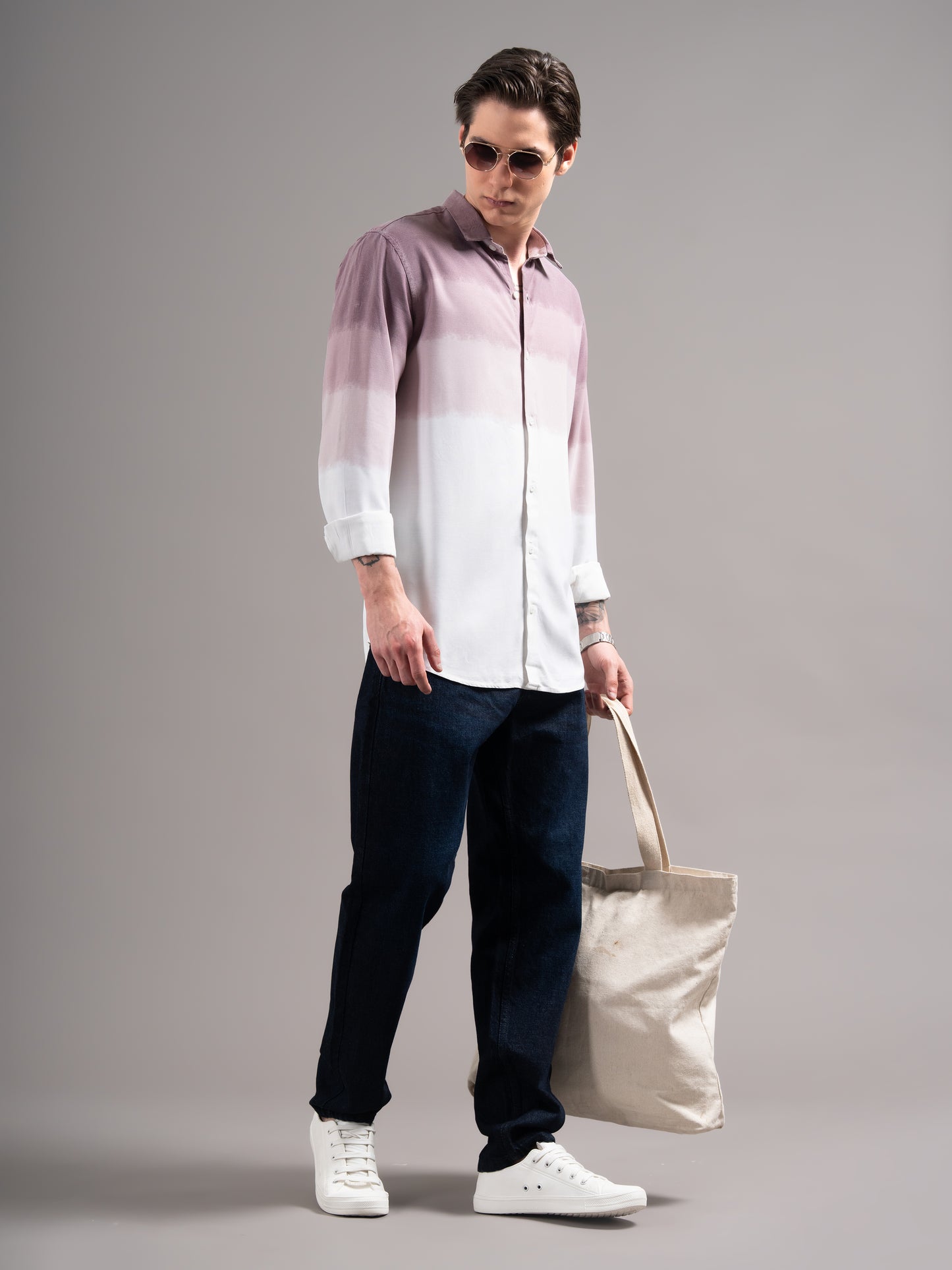 Caro Mauve Ombre Shirt